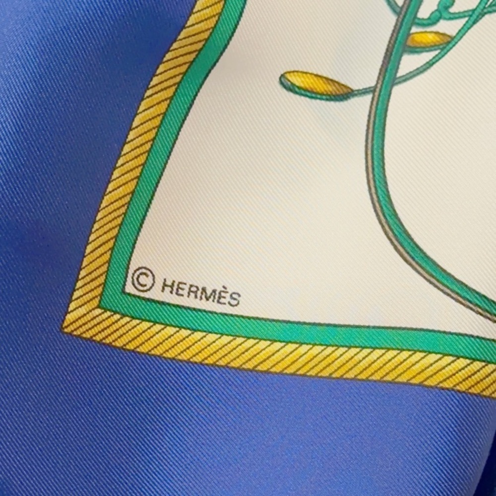 Hermès Silk Scarf –“La Térée” by Françoise de la Perrière | Paper Bag included - Picture 7 of 13